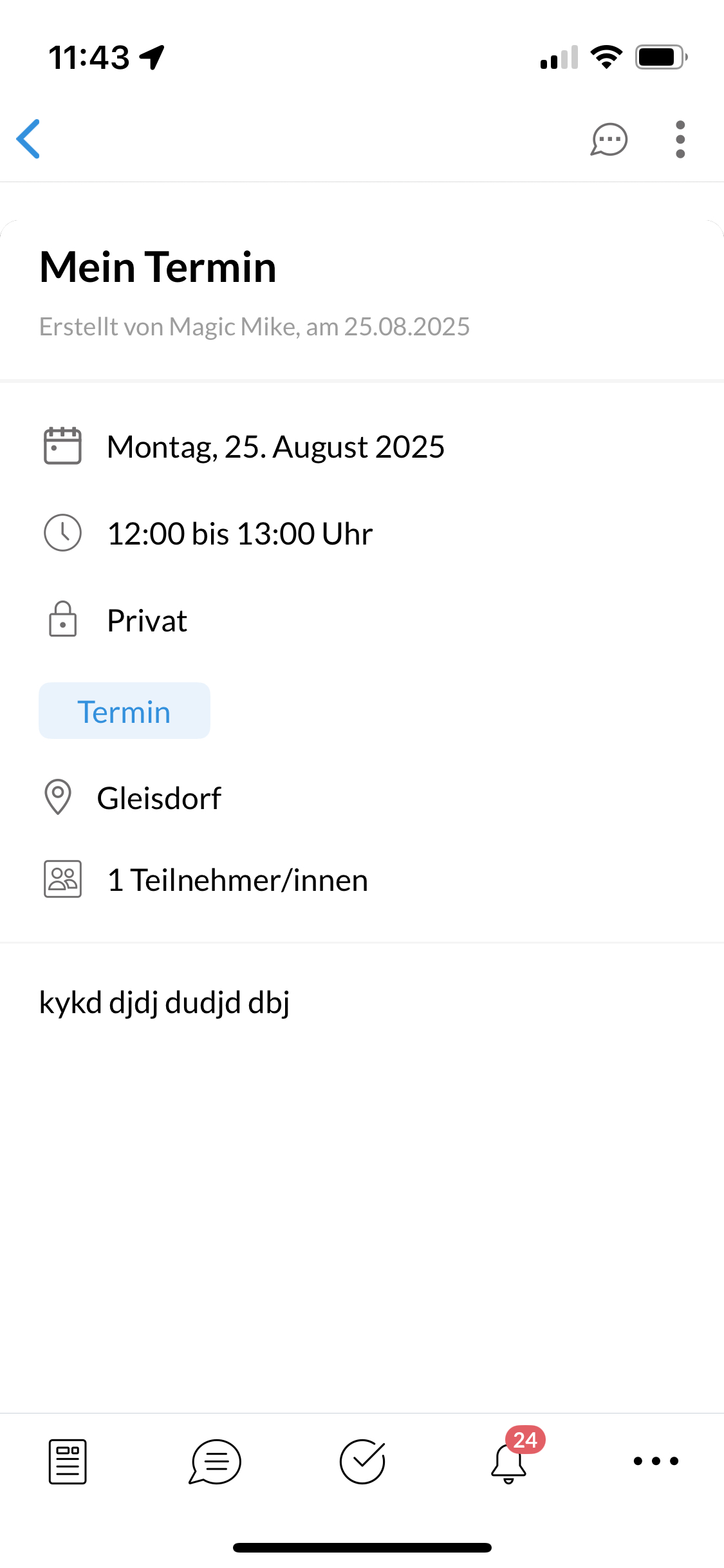 Kalender Mobile