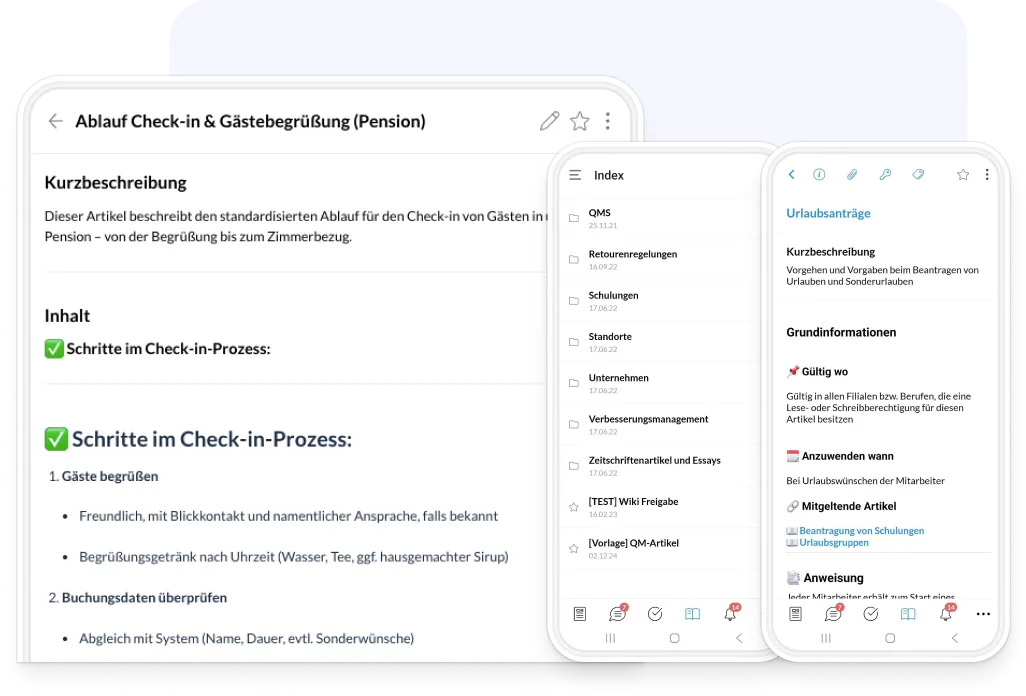 Wiki mit Dateien, Ordnern und Berechtigungen in Elisana360